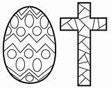 Stained Coloring Glass Cross Sheet sketch template