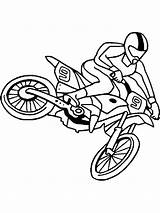 Coloring Pages Bmx Motocross Bike Printable Color Bikes Getcolorings Print sketch template