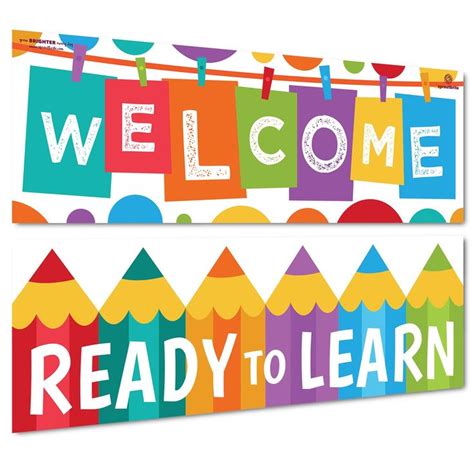 banner ready  learn  sign classroom classroom