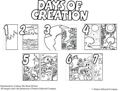 creation coloring pages  preschoolers  getdrawings