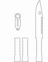 M9 Bayonet Bayoneta Cardboard Armas Instructable Bowie Cuchillos Carving sketch template