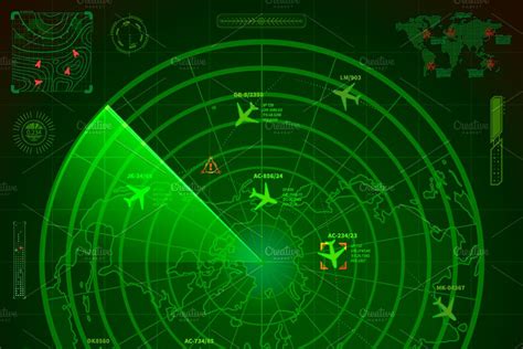 bright military radar display pre designed photoshop graphics