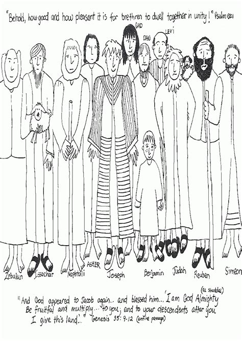 joseph   brothers coloring page