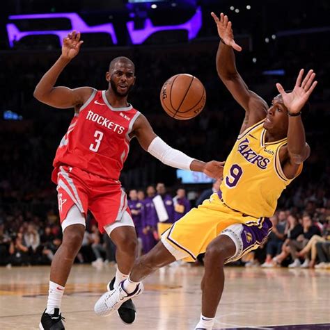 Lakers Rockets Brawl Rajon Rondo Chris Paul Brandon Ingram Ejected