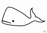 Whale Coloring Cartoon Simple Pages Printable Drawing 92kb 1200 sketch template