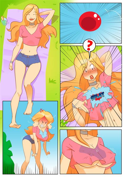 rule 34 1girls blonde hair breast expansion comic female female only