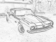 american muscle car camaro  coloring pages transportation