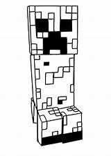 Minecraft Coloring Pages Creeper Printable Print Mine Color Book Skins Craft Kids Colouring Coloriage Servers Mutant Creepers Badass Printables Visit sketch template