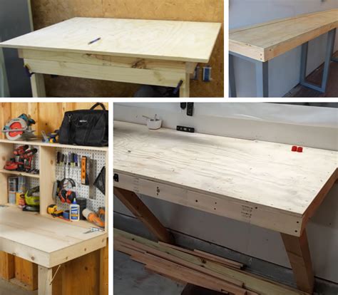 diy folding work bench    tutorials sawdust projects