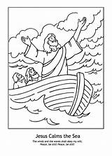 Coloring Pages Jesus Storm Calms Calming Lds Bible Printable Sea Nursery Calm Sheets Sheet Stormfly Heals Kids Colouring Preschool Story sketch template