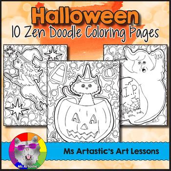 halloween coloring pages  ms artastic teachers pay teachers