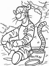 Tigger Coloring Pages Color Printable Bestcoloringpagesforkids Pooh Colouring Kids sketch template
