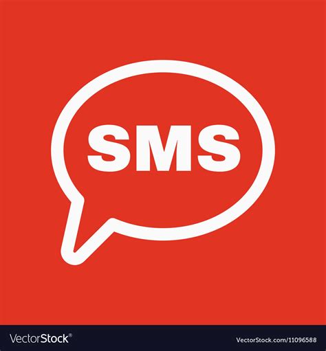 sms icon text message symbol flat royalty  vector
