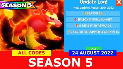 update  season    codes clicker simulator roblox
