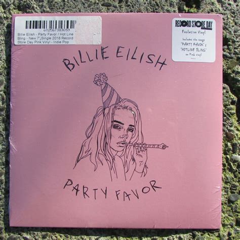 popsikecom billie eilish party favor hotline bling  ep pink vinyl rsd  record store