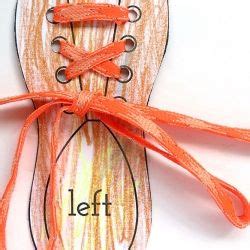 printable template   young  learn shoe lacing