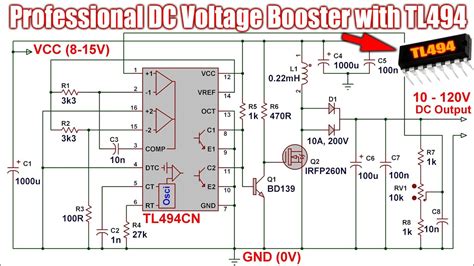 tl professional voltage booster dc dc step  converter youtube