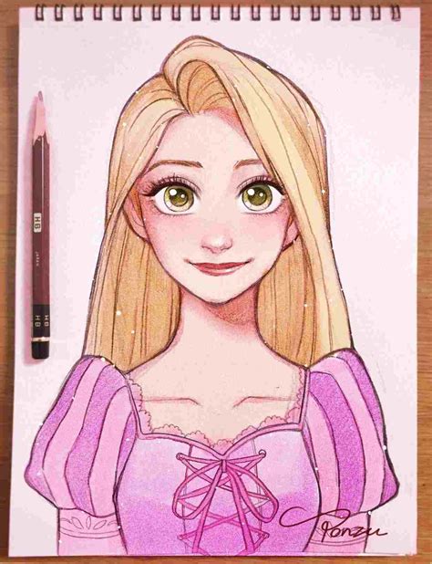 disney drawings rapunzel pictures basnami