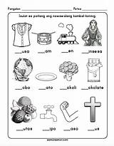 Worksheets Katinig Klaster Kambal Filipino Grade Kindergarten Coloring Reading Samut Samot Samutsamot Activity Tagalog Printable Elementary Pages 2nd Collection Pluspng sketch template