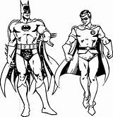 Batman Robin Coloring Superheroes Pages Walking Wecoloringpage Printable Man Wonder sketch template