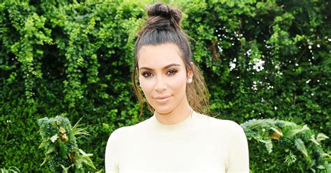 kim kardashian hair extensions bun