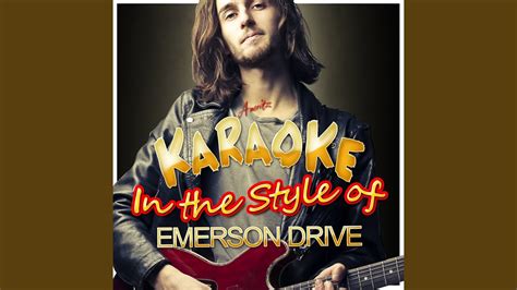 moments   style  emerson drive karaoke version youtube
