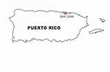 Puerto Rico Coloring Map Flag Mapa Rican Dibujos Colorear Para Color Dibujo Bandera Del Mapas Escudo Porto sketch template