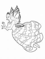 Fairy Coloring Pages Fairies Printable Wand Magic Little Wonder sketch template