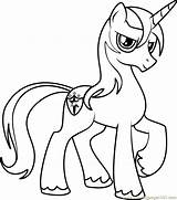 Shining Armor Coloring Pages Pony Little Friendship Coloringpages101 Magic sketch template