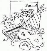 Coloring Purim Pages Holiday Food Infant Popular Coloringhome sketch template