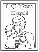 Coloring Father Fathers sketch template