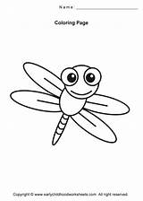 Coloring Pages Cute Dragonfly Printable Bug Insect Getcolorings Haven Creative Getdrawings Color Colorings sketch template