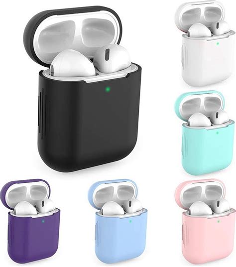 siliconen airpod case blauw airpods pro hoesje airpods cover