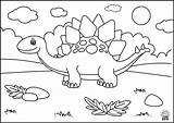 Stegosaurus Dinosaurs sketch template
