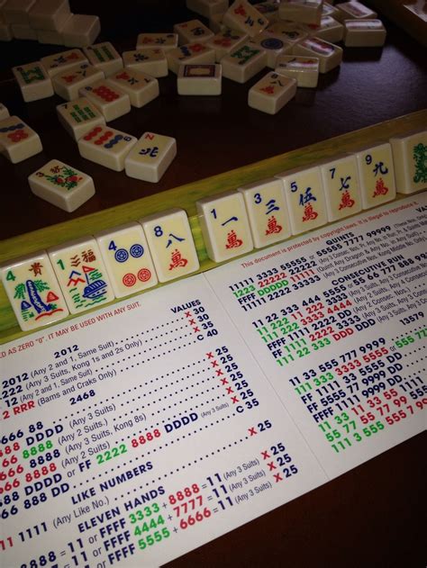 printable mahjong cards    printable mahjong cards