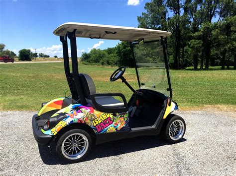 yamaha golf carts       pretty groovy color change vinyl wraps
