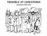 Jamestown Settlement sketch template