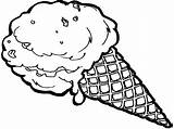 Ice Cream Coloring Scoop Pages Scoops Pop Getcolorings Getdrawings Popular sketch template