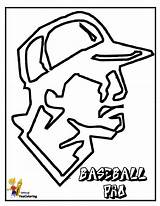 Baseball Coloring Pages Pro Player Color Yescoloring Bodacious sketch template