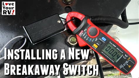 trailer breakaway switch install  test youtube