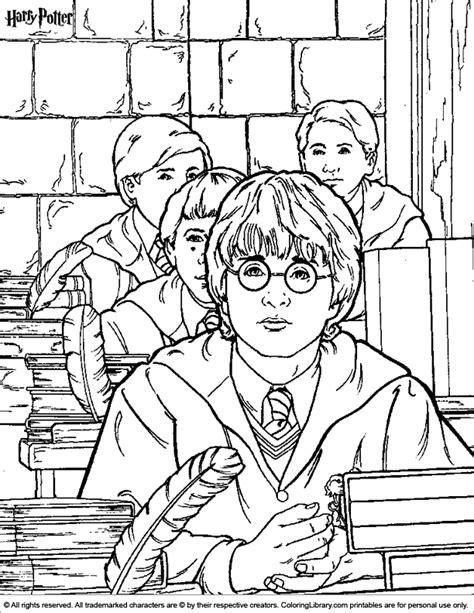 harry potter coloring pages  coloring sheets cartoon coloring