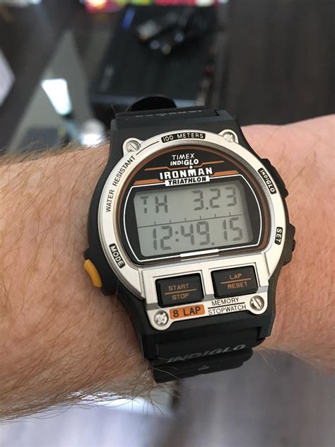 timex ironman triathlon original  lap recall timer stopwatch resin