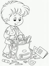 School Coloring Pages Back Colouring Para Colorear Kids Digi Niños Dibujos Známky Cute Sheets Sarahtitus Kolorowanki Boy Imagenes Dibujo Thank sketch template