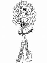 Monster High Coloring Pages Printable Clawdeen Wolf Frankie Drawing Stein Kids Coloring4free Color Haunted Dolls Mattel Printables Characters Drawings Getdrawings sketch template