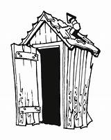 Outhouse Illustrations Vector Clip Toilet sketch template