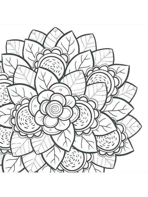 coloring pages hard flowers warehouse  ideas