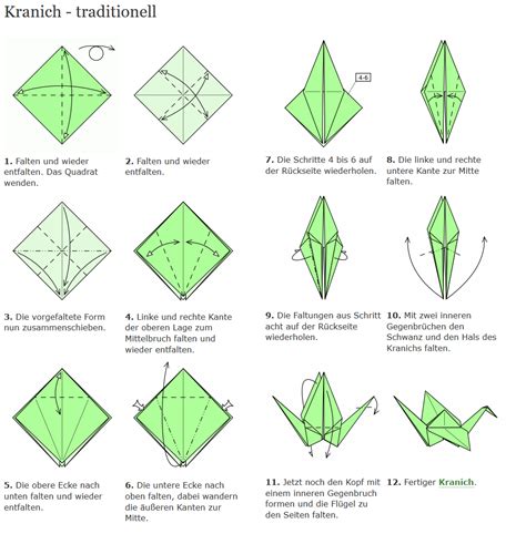 origami kranich kinder