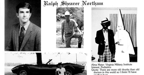 virginia governor s yearbook page shows men in blackface and k k k