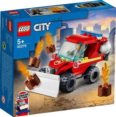 lego city fire hazard truck set  minifigure  pieces
