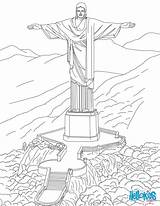 Statue Rio Corcovado Coloring Pages Hellokids Drawing Color Christ Cristo Kids Print Online Drawings Redeemer Choose Board Jesus sketch template